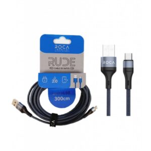 RUDE CABLE DE DATOS USB A-Mi / MICROUSB - 300 CM