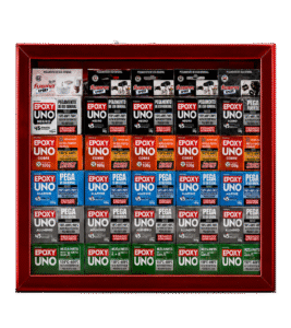 EXHIBIDOR ACRÍLICO / EPOXY UNO / 50 GR + 100 GR